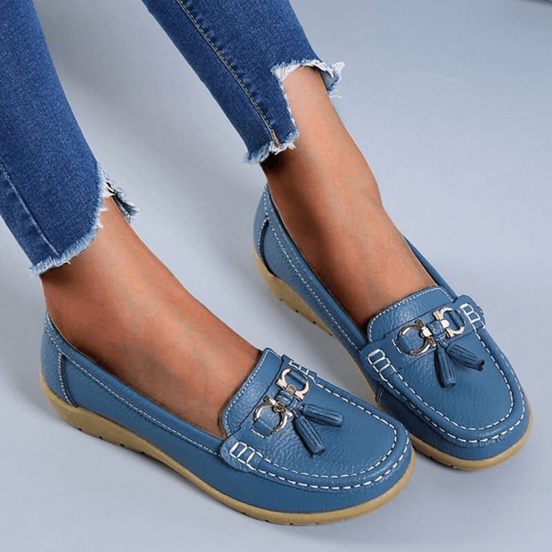 Orthopedic Leather Loafers - Mary