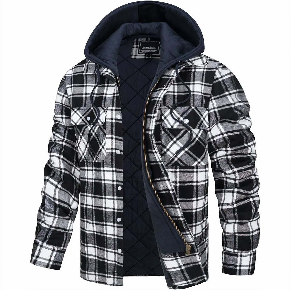 Logan Men's Hooded Flannel Jacket