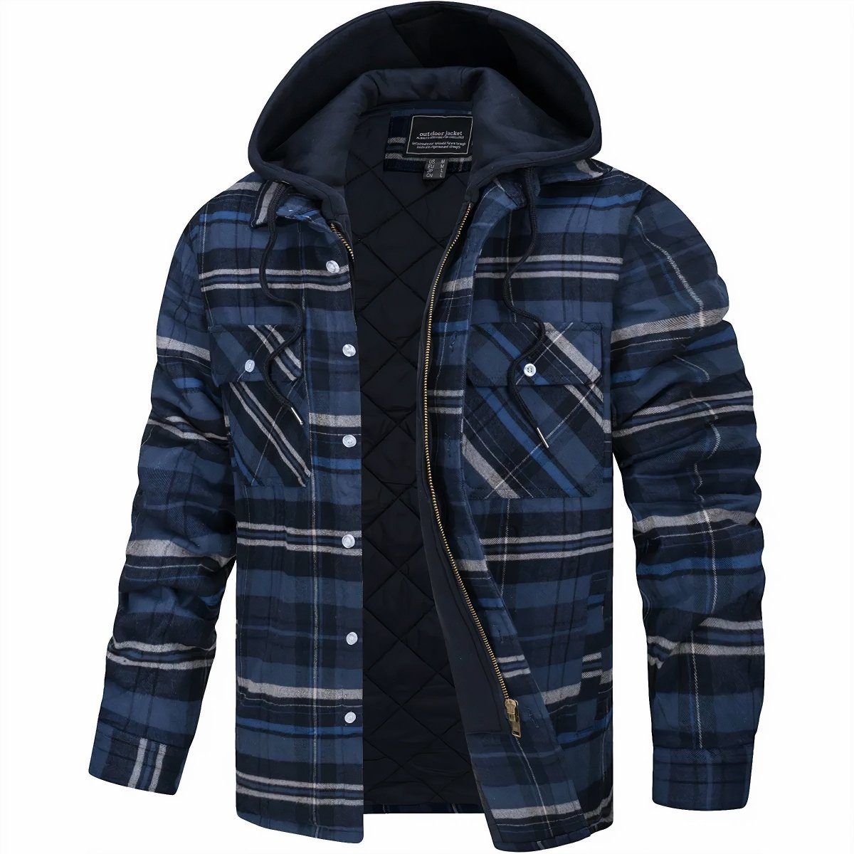 Logan Men's Hooded Flannel Jacket