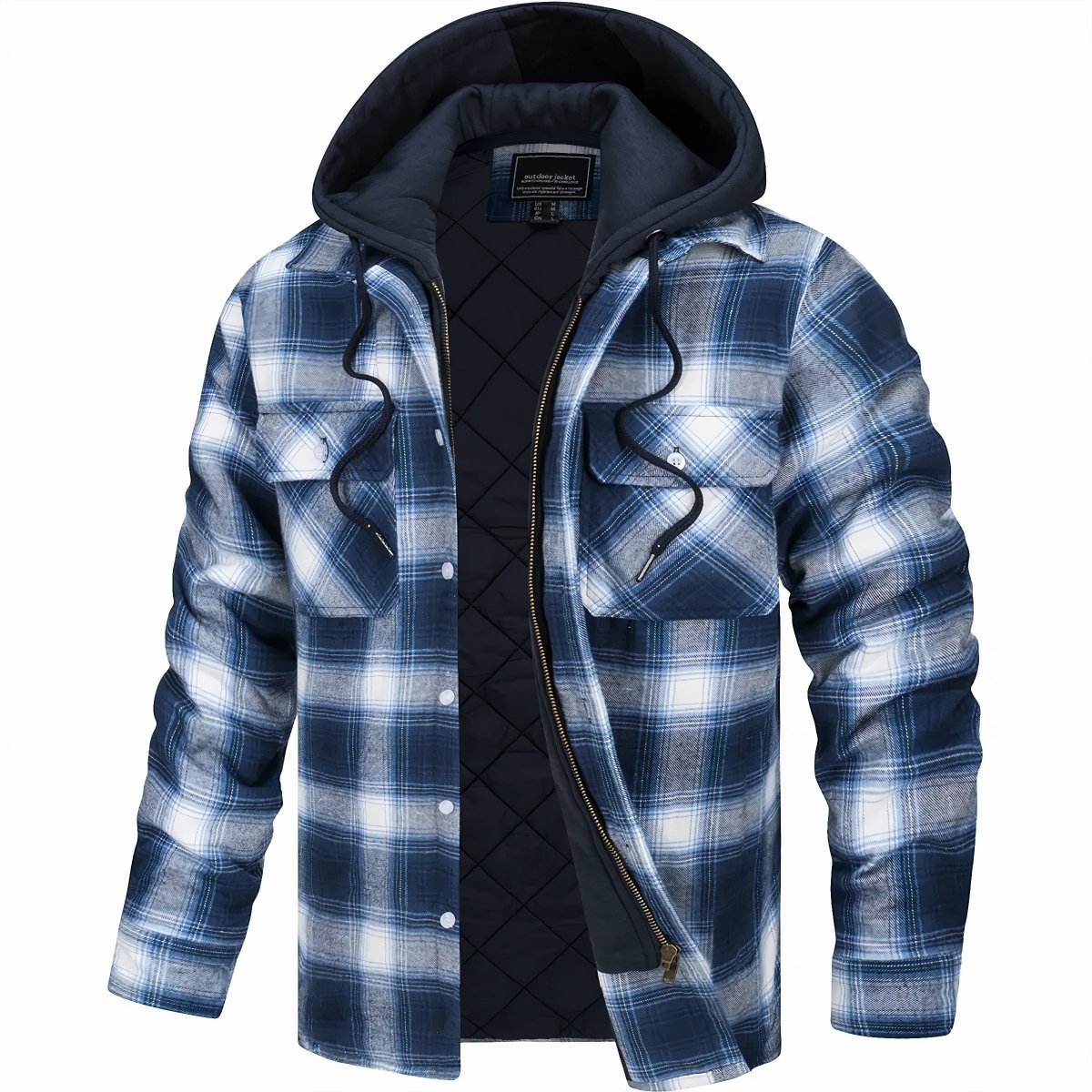 Logan Men's Hooded Flannel Jacket
