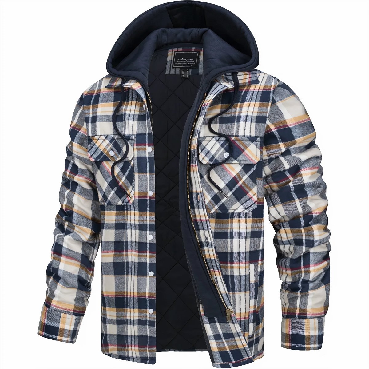 Logan Men's Hooded Flannel Jacket