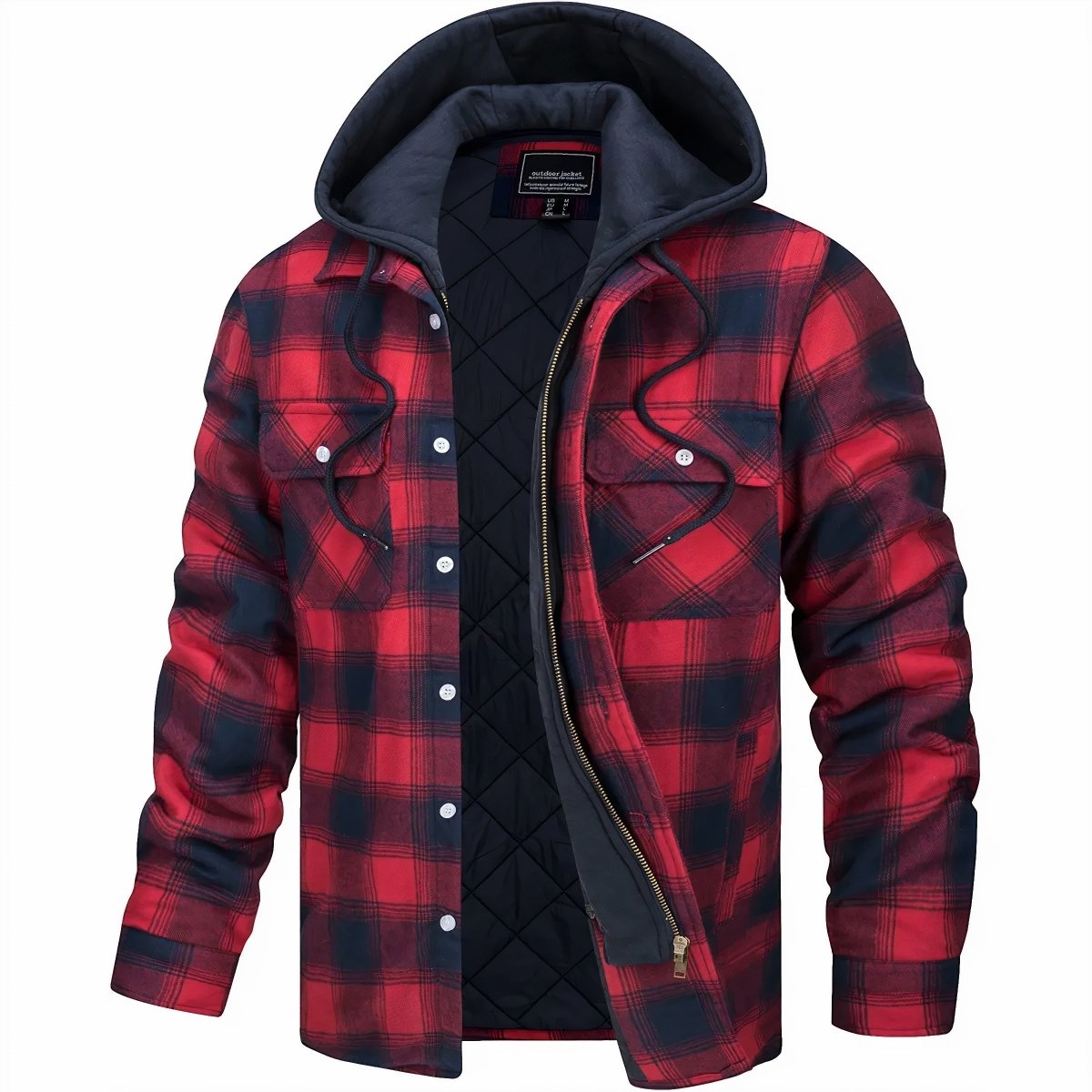 Logan Men's Hooded Flannel Jacket