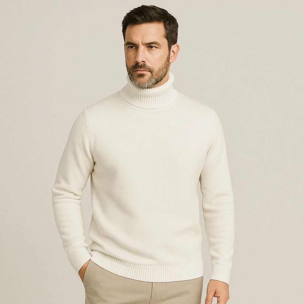 Men's Cashmere Turtleneck Sweater – Laurent