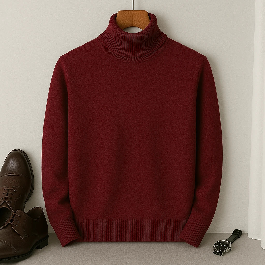 Men's Cashmere Turtleneck Sweater – Laurent
